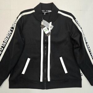 Karl Lagerfeld Black and White Track Jacket